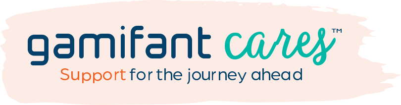 Gamifant Cares logo