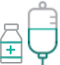 Icon of a vial and an infusion bag